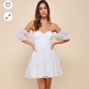 Lulus tulle white dress
